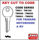 Keys Cut To Your Code  TriMark Motorhome &amp; RV Tri Mark Caravan Tm500-tm650 CH14