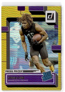 2022 Donruss Lewis Cine RC #363 Premium Press Proof Minnesota Vikings - Picture 1 of 2