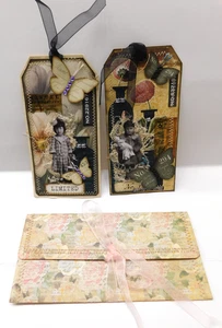 Junk Journal Ephemera Tag Set Handarbeit Journale Scrapbooking Tagebuch Vintage Stil G - Bild 1 von 11