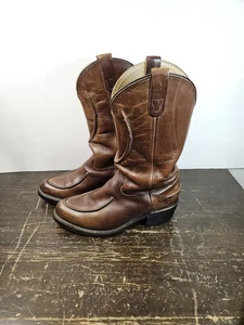 Double H 1600 Work Western 8EE Cowboy Brown USA Soft Toe Leather Mens - Picture 1 of 6