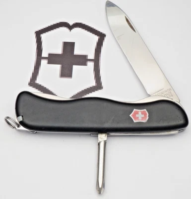 Victorinox Swiss Army COWBOY 111mm with Liner Lock - Black Handles - Light Use - Image 1 of 4