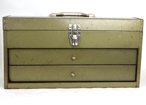 Vintage Park Metal Tool Box 2 Drawer Machinist Mechanic Model 86666 - Picture 1 of 9