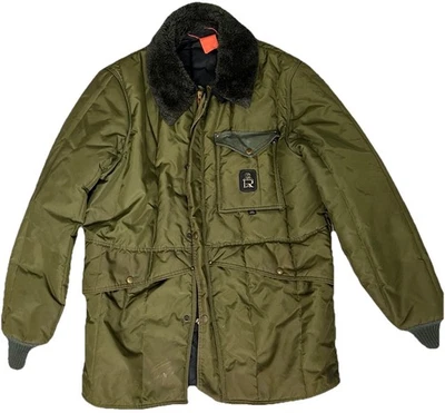 Abrigo de Colección Refrigiwear Verde Aislado Puffer Chaqueta Cuello de Piel Sintética Talla XXL de EE. UU. Foto 1 de 4
