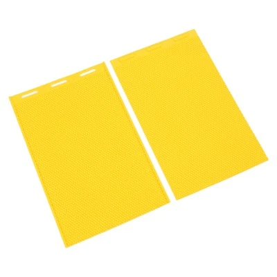 HG (Yellow)2PCS Beeswax Press Sheets 5.4mm Silicone Flexible Beeswax Foundation - Image 1 of 4