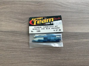 Factory Team Team Associated RC10 Worlds Car Titanium Blue Turnbuckle Set 1205 - Picture 1 of 2