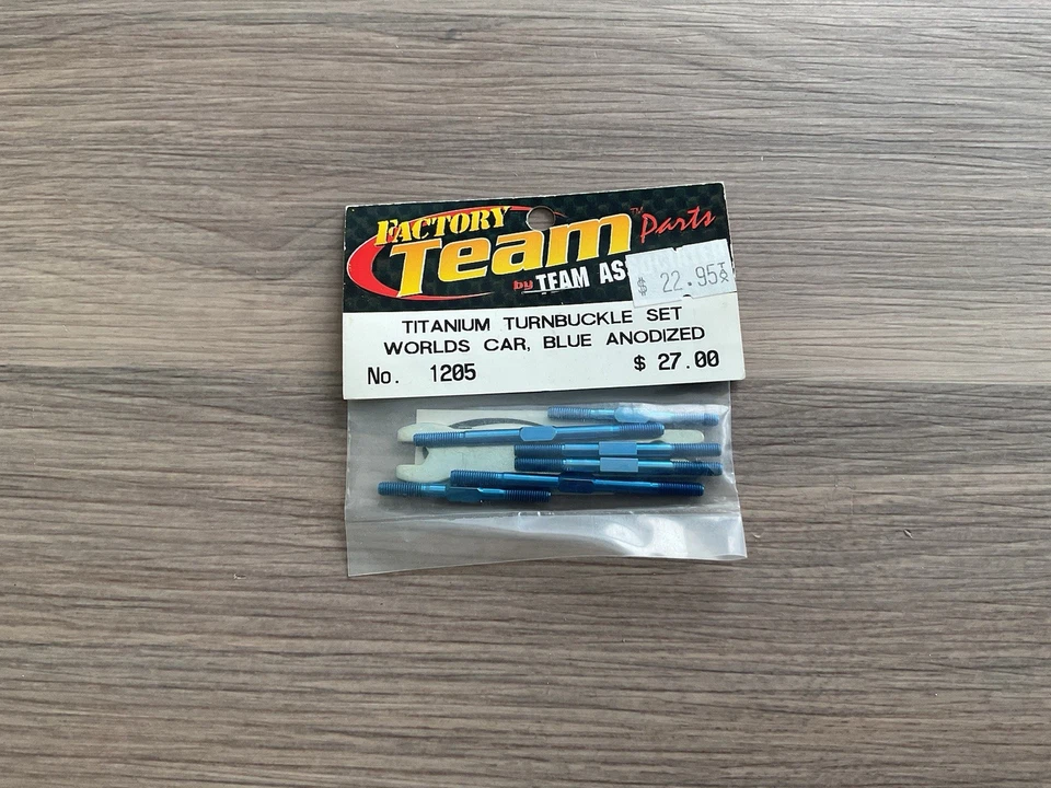 Factory Team Team Associated RC10 Worlds Car Titanium Blue Turnbuckle Set 1205 - Image 1 of 2