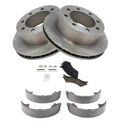 Kit de pastillas de freno y rotor de cerámica trasera para Ford E-250 2005-2007 Foto 1 de 4