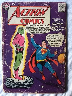 Action Comics 242 - Origin & 1st App Brainiac - Superman - 1958 - DC Comics - Image 1 of 4