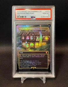 🌈 PSA 10 - Inn of the Prancing Pony - FOIL - MTG #372 Lord of the Rings LTC - Picture 1 of 2