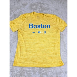 Nike Dri-Fit Boston Red Sox Camiseta de Béisbol Para Hombres XL Amarilla Camiseta Atlética - Imagen 1 de 8