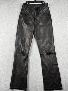 Vintage Rem Garson Pants Womens Medium Genuine Leather Fully Lined Bootcut 90s - Picture 1 of 11