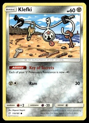 Klefki Common SM - Team Up 110/181 NM Pokémon TCG - Image 1 of 2