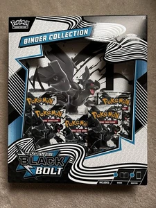 Pokemon TCG Scarlet & Violet Black Bolt Binder Collection Box - IN MANO!! - Foto 1 di 2