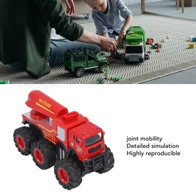 Spray Vehicle 1:16 Scale Diecast Fire Truck Vehicles Realistic Alloy Big 6 W NEW - Image 1 of 4