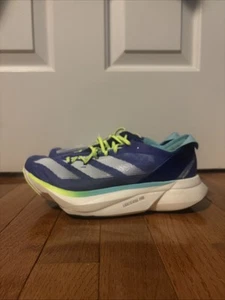 Adidas Adizero Adios Pro 3 Blue Neon Running Shoes Mens Sz 7 Woman Sz 8 ID3635 - Picture 1 of 8