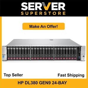 HP ProLiant DL380 G9 Server 2x E5-2690 V4 =28 Cores P440ar 32GB RAM 2x 480GB SSD - Picture 1 of 8