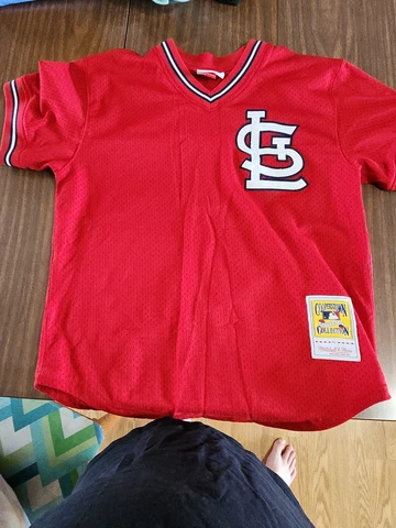 St. Louis Cardinals Ozzie Smith #1 Mitchell & Ness 1985 Mesh Jersey Size M 40 Cover