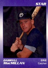1990 Erie Sailors Star #14 Darryll MacMillan Kennesaw Georgia GA Baseball Card