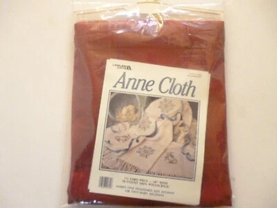 Leisure Arts ANNE CLOTH 1.25 yds x 58” wide 18 count Afghan CRANBERRY - Image 1 of 2
