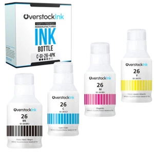 4-Pack Compatible OSI GI-26 Ink Bottles for Canon MAXIFY GX6020 GX7020 - Picture 1 of 1