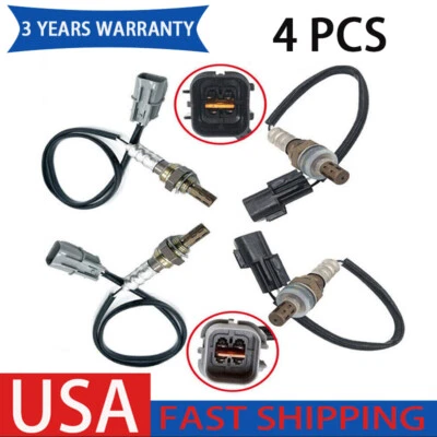 Sensor de oxigênio 4 peças up+downstream para 2004-08 2010-11 Mitsubishi Endeavor 3.8L V6 - Imagem 1 de 4