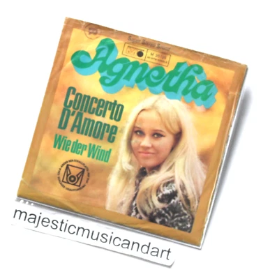 ORIGINAL 1969 AGNETHA FALTSKOG CONCERTO D'AMOR 7" VINYL 45 ABBA RARE - Image 1 of 4