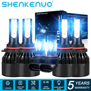 For Jeep Grand Cherokee 1999-2004 6X LED Headlight Bulbs Hi/Low Beam Fog Lights - Picture 1 of 11