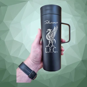 Termo aislado al vacío personalizado de 470 ml - logotipo personalizado y nombre grabado - Imagen 1 de 8