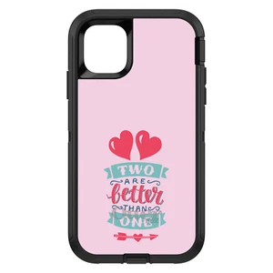 OtterBox Defender para iPhone/Samsung Galaxy - Corazones - Dos son mejores que uno - Imagen 1 de 40
