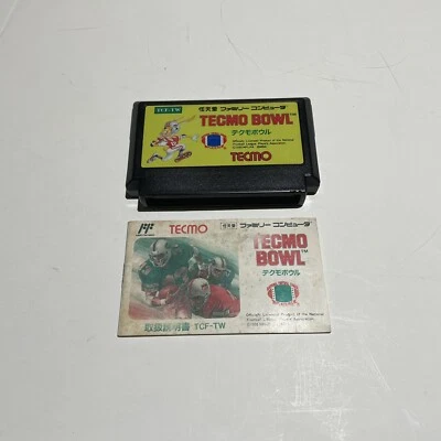 Tecmo Bowl Nintendo Famicom Tecmo 1990 TCF-TW Japanese Version - US SELLER - Image 1 of 2