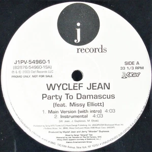 WYCLEF JEAN / MISSY "PARTY TO DAMASCUS" 2003 VINYL 12" PROMO J1PV-54960-1 SEALED - Picture 1 of 2