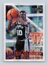 1996 Topps Season's Best #7 David Robinson San Antonio Spurs