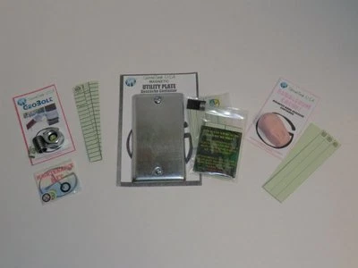 Magnetic Natural Bolt, Utility Plate & Gum Geocache containers Cache Geocaching - Photo 1/4