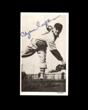 Clyde Castleman Signed 1972 TCMA Goudey 1936 Wide Pen Reprint Autograph