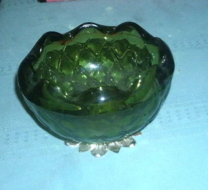 VINTAGE PRINZESSINNENHAUS RARITÄT OLIVGLAS ÜBERTOPF SEHR GUTER ZUSTAND - Bild 1 von 4