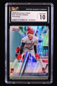 2020 Bowman's Best - #22 Shohei Ohtani (CGC Graded) Gem Mint 10 Refractor - Picture 1 of 2