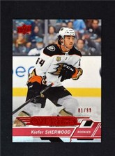 2018-19 UD Upper Deck Overtime Wave 3 Red Rookies #162 Kiefer Sherwood /99 RC