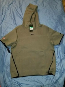 Seattle Seahawks Nike Sideline Repel Short Sleeve Pullover Hoodie - Gray szXL - Picture 1 of 5