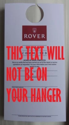 Tarjeta completa de servicio Rover 200 400 cupé Cabriolet Tourer 600 800 Metro Mini - Imagen 1 de 2