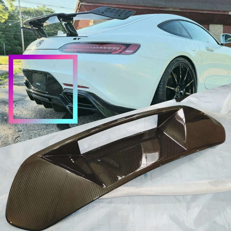 US License Plate for Mercedes Benz AMG GT 2016-2024 Coupe CarbonFiber - Изображение 1 из 4