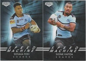 2019 TLA Elite Nrl Speed Machine (SM 07 & 08) FEKI / KATOA Sharks - Picture 1 of 1