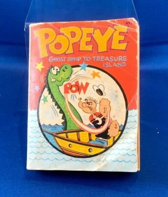 Vintage 1967 Big Little Book: “Popeye Ghost Ship to Treasure Island,” Paperback Foto 1 de 4