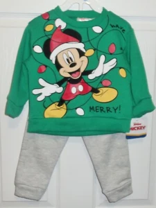 Disney Junior Mickey Mouse Funhouse Jungen Weihnachten Jogginghose Set Gr. 18 M NEU - Bild 1 von 2
