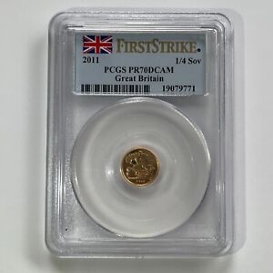 2011 Great Britain Proof Gold 1/4 SOV Sovereign PCGS PR 70 DCAM 