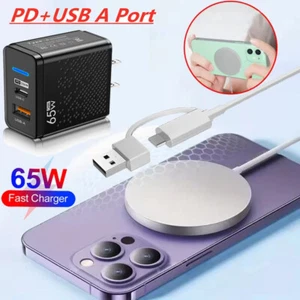 Magsafe Charger For Samsung S24 S23 S22 S21 S20 Magnetic Fast Wireless Charger - Picture 1 of 20