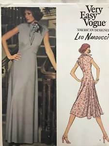 FF 70s Vtg Very Easy Vogue Sewing Pattern #1202 NARDUCCI Evening Dress/Scarf FF - Picture 1 of 5