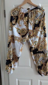 Womens pull on viscose trousers - Picture 1 of 3