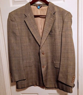 Blazer a cuadros negro y beige HART SCHAFFNER MARX para hombre (¿talla? Ver medidas) Usado en excelente estado Foto 1 de 4