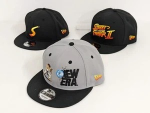 Street Fighter II NEW ERA Cap 59FIFTY Title Logo Black Japan 3 Type New - Picture 1 of 21