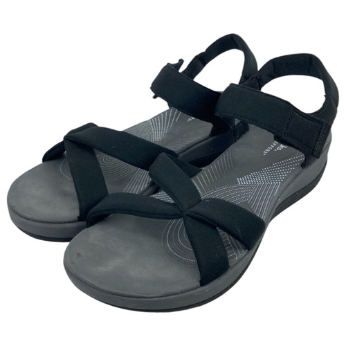 Clarks Cloudsteppers Arla Gracie sandali alla caviglia donna 9M nero 6195049